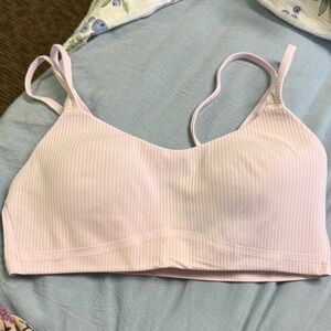 Lululemon Athletica Light Pink Ribbed Bralette